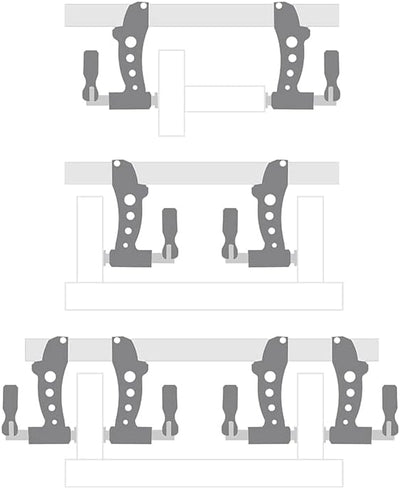 PIHER 60512 umkehrbare Hochleistungs-Schraubzwinge MAXI F 120cm , 120 cm Umkehrbar, 120 cm Umkehrbar