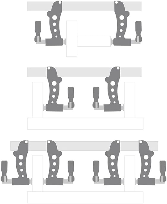 PIHER umkehrbare Hochleistungs-Schraubzwinge MAXI F 80cm 80 cm Umkehrbar, 80 cm Umkehrbar