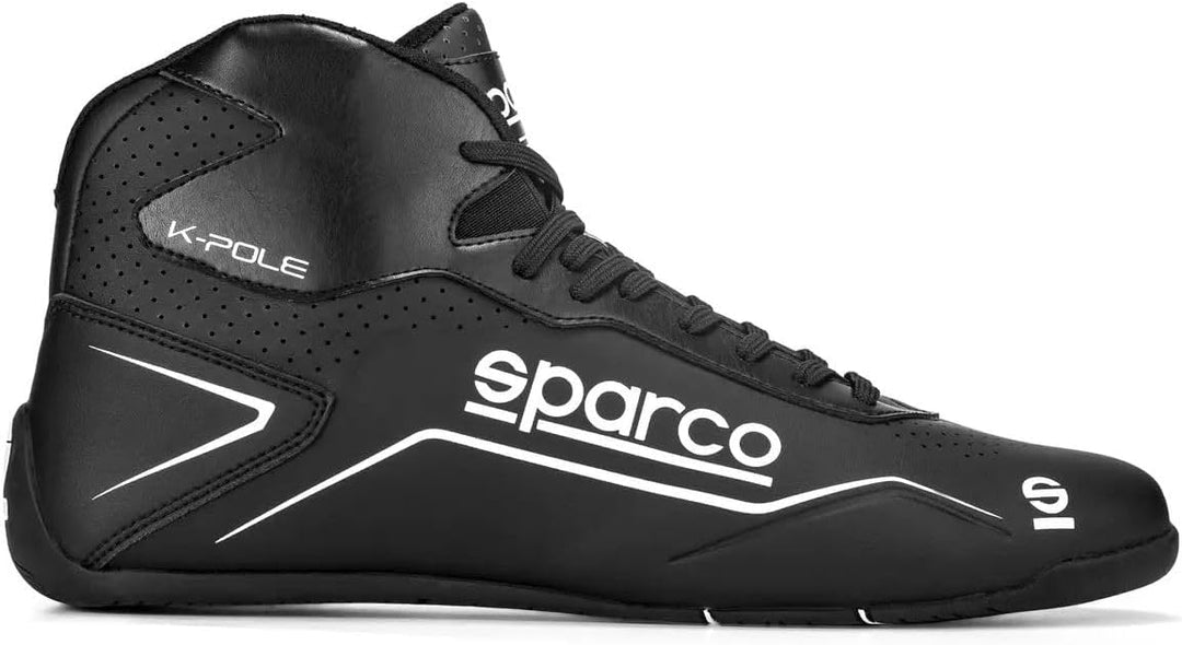 Sparco KART SCHUHE K-POLE GRÖSSE Taglia:47 SCHWARZ/B