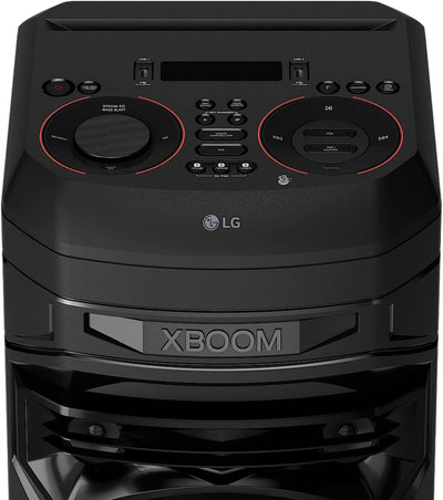 LG XBOOM RNC5, 2-Wege-Soundsystem mit 3 Lautsprechern (Karaoke- & DJ-Funktionen, Beleuchtung), Schwa