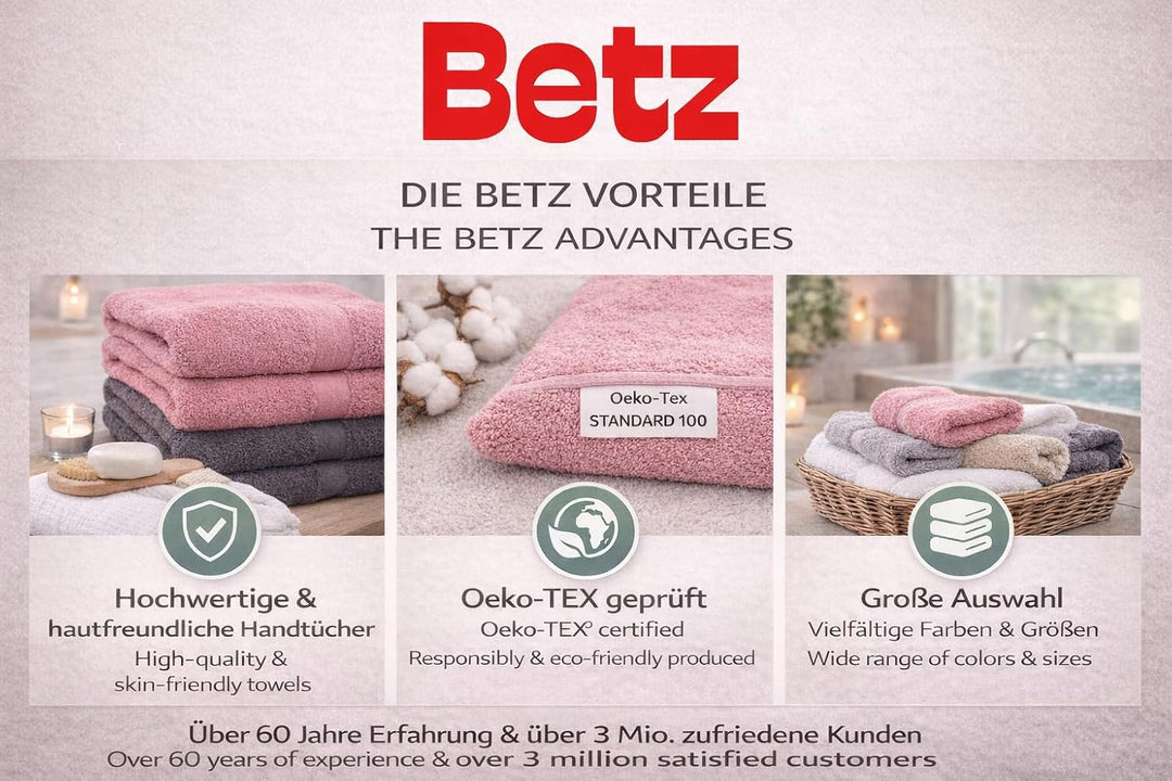 Betz Handtuch 6er Pack Handtücher Set Premium Grösse 50x100 cm 100% Baumwolle - gut trocknend, Gute