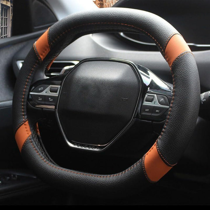 Mayco Bell Mikrofaser Leder Auto Lenkradbezug Fit für Peugeot 3008 206 207 208 2016-2019 508 208 201