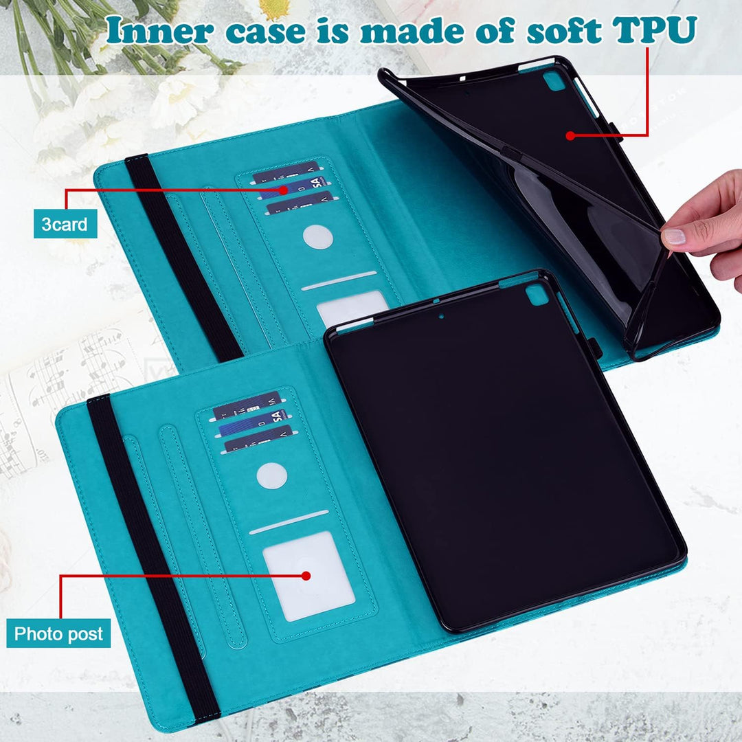 Hülle für Samsung Galaxy Tab 4 10.1 inch 2014 (SM-T530 T531 T535 T537),PU-Leder Weich Silikon Rückse