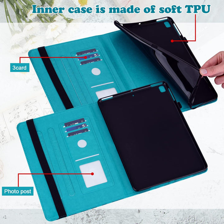 Hülle für Samsung Galaxy Tab 4 10.1 inch 2014 (SM-T530 T531 T535 T537),PU-Leder Weich Silikon Rückse