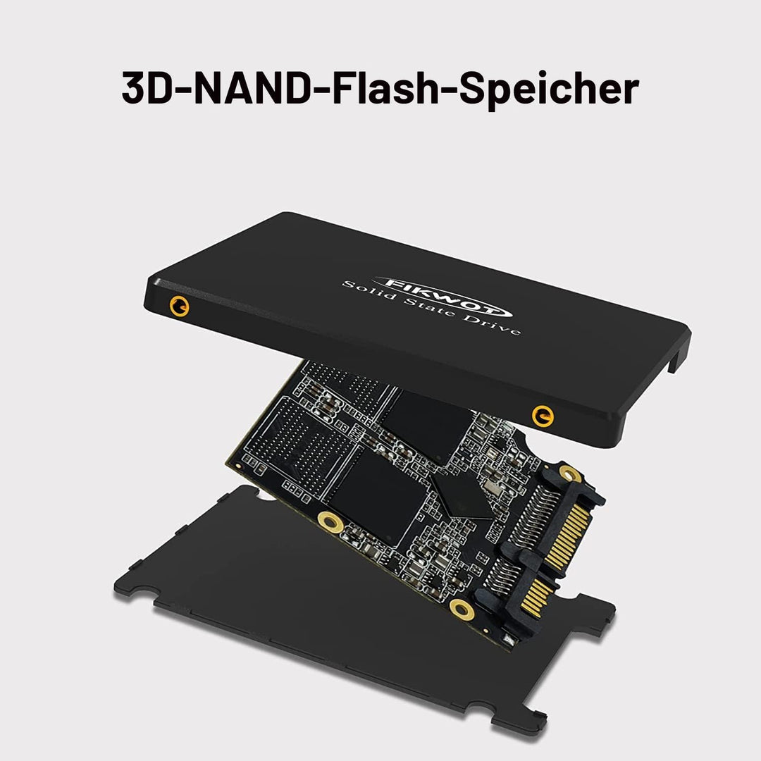 Fikwot FS810 2,5 Zoll Internes Solid State Drive - SATA III 6Gb/s, 3D NAND TLC Interne SSD, Bis zu 5