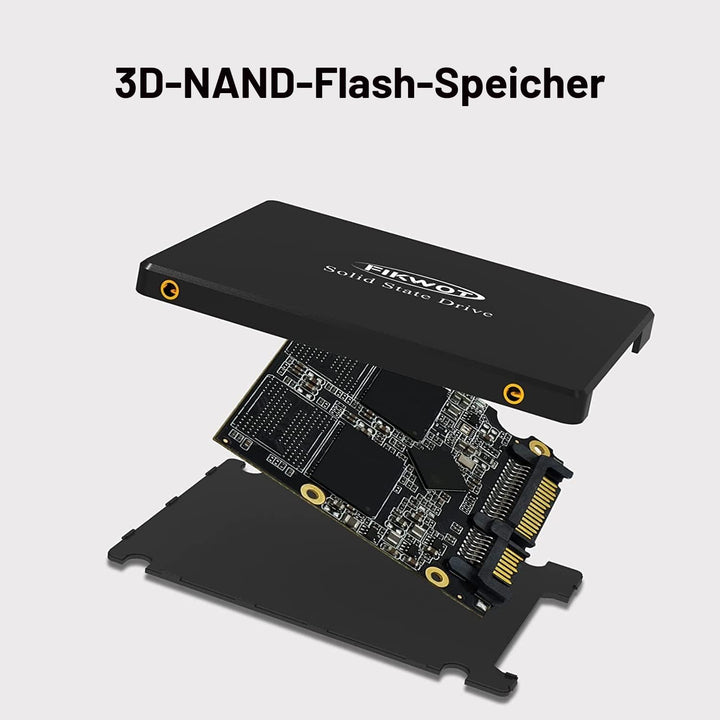 Fikwot FS810 2,5 Zoll Internes Solid State Drive - SATA III 6Gb/s, 3D NAND TLC Interne SSD, Bis zu 5