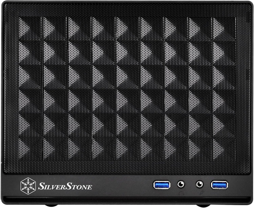 SilverStone SST-SG13B - Sugo Mini-ITX kompaktes Cube Gehäuse, Mesh-Frontblende, schwarz