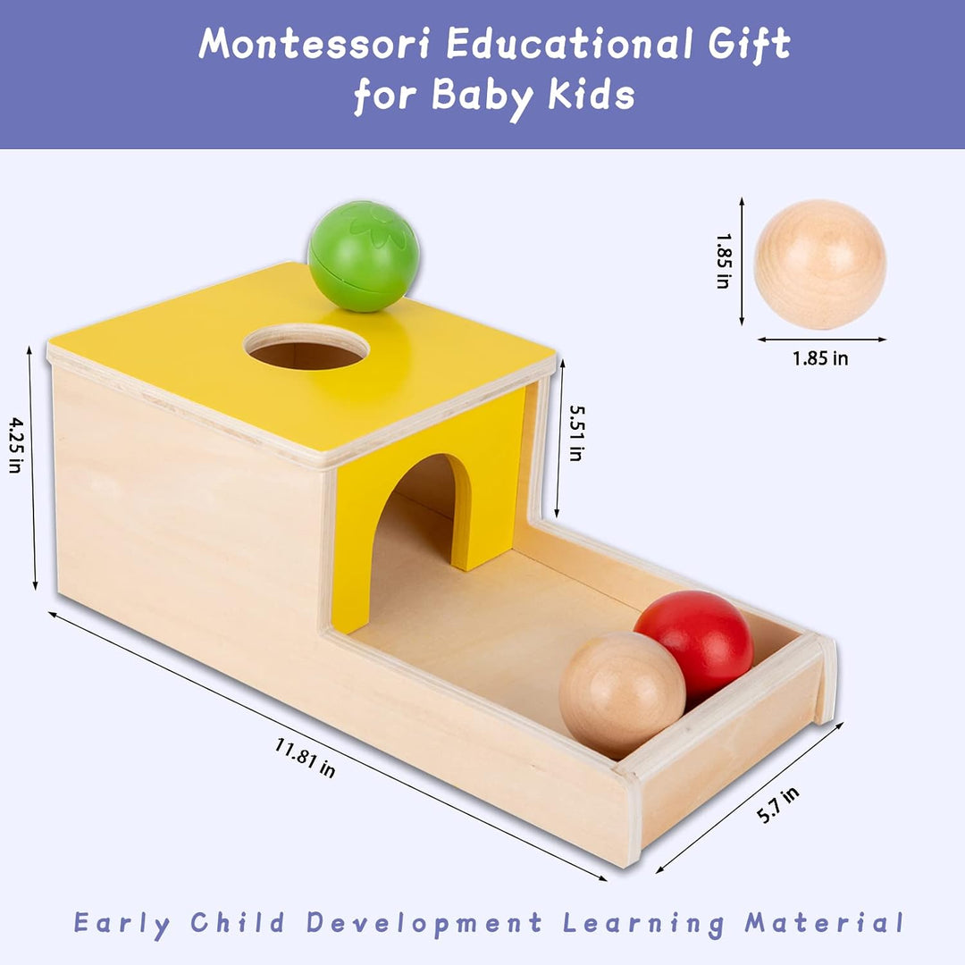 Adena Montessori Spielzeug für 1+ Jahre alte Spiel-Kit-Box enthält Karotte Ernte Spiele, Münze Box,