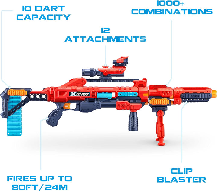 X-Shot Excel Regenerator Schaumstoffdart-Blaster, 1000+ Kombinationen (48 Darts), X-shot Excel
