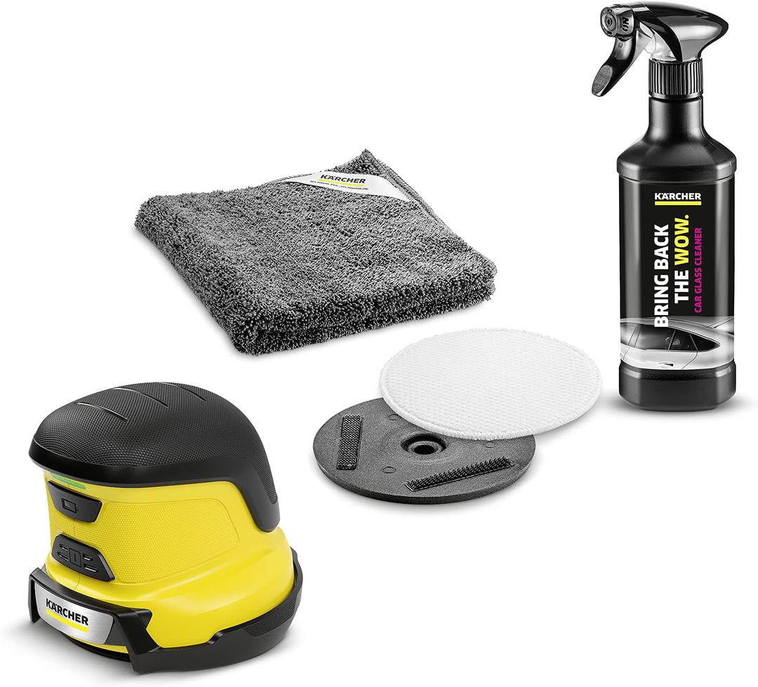 Kärcher EDI 4 elektrischer Eiskratzer + Autoscheiben-Reinigungsset, müheloses Eisentfernen im Winter