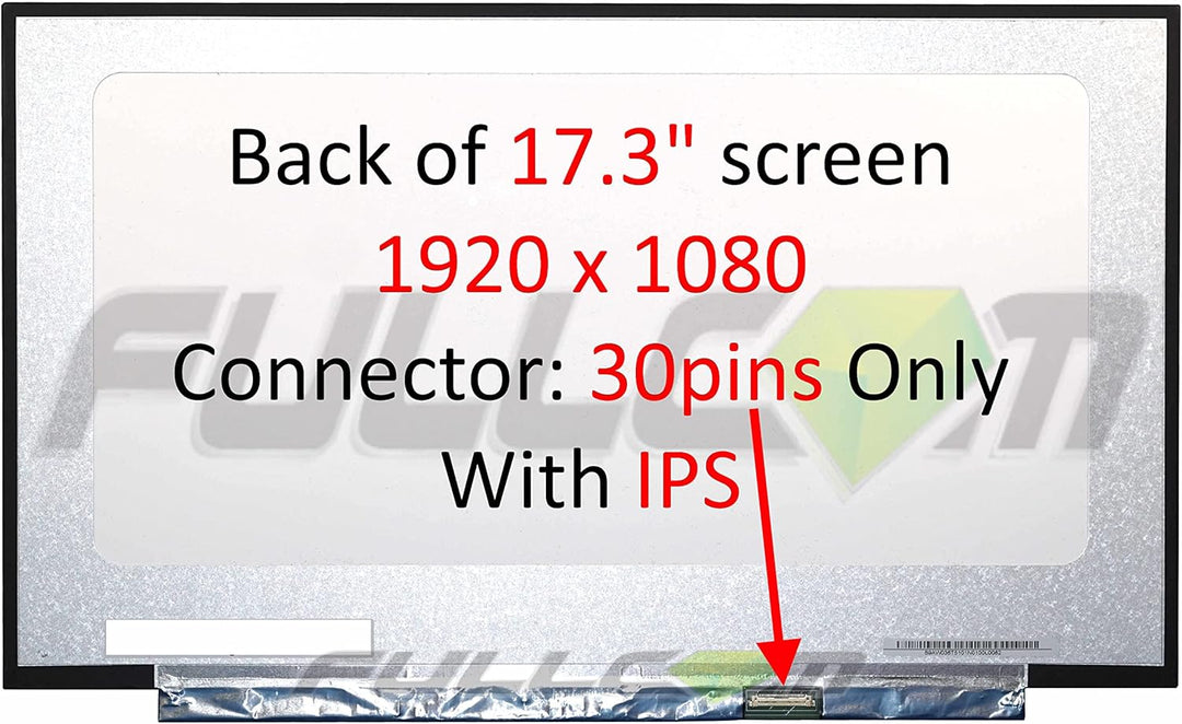 A Plus Screen New 17.3 Inch 1920X1080 Matte IPS (Narrow Bazel) Replacement Screen Compatible with LP