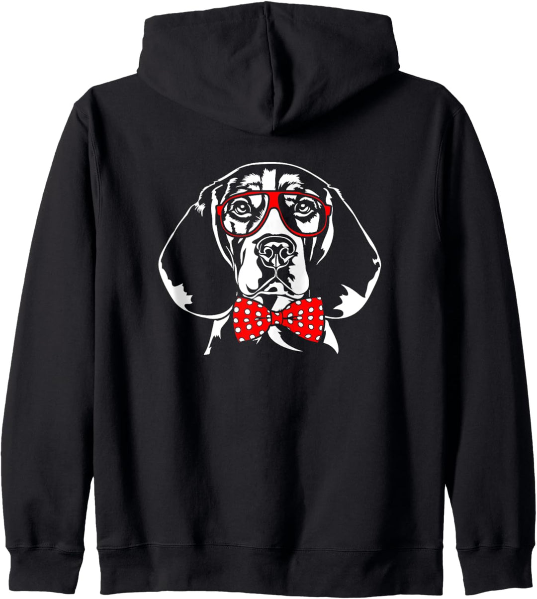 Süsser Beagle mit Brille Hund Hunde Kapuzenjacke