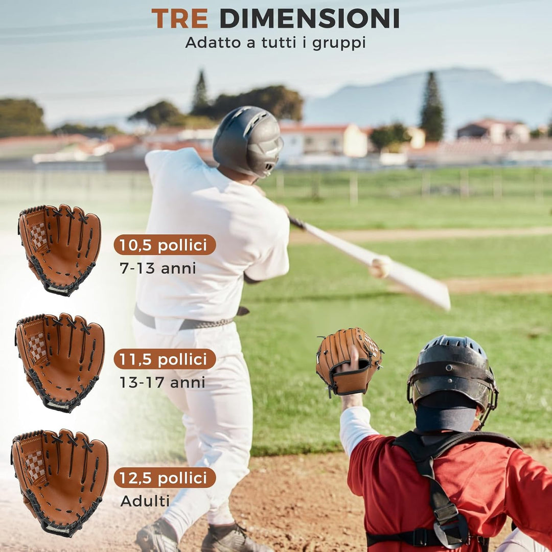 LeapBeast Baseball Handschuhe - Softball Handschuhe mit Einem Ball, Erwachsenen Baseball Training We