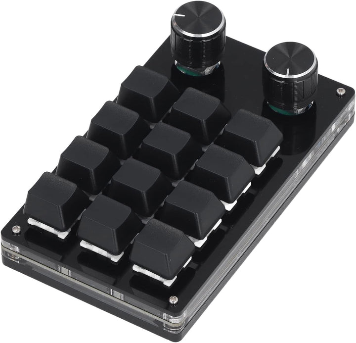 Annadue OSU Keypad 12-Tasten-Gaming-Tastatur, USB--Tastatur mit 12 Tasten, 2 Knöpfen, Mechanische Ga