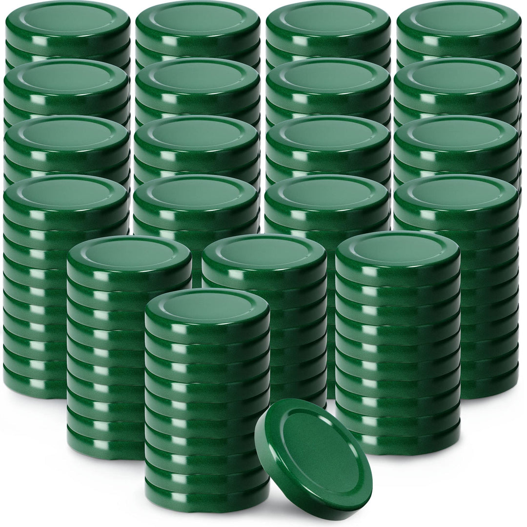 KADAX Schraubdeckel fi53 mm, Twist-Off-Deckel Set aus Metall, passend für 115ml Gläser, Ersatzdeckel