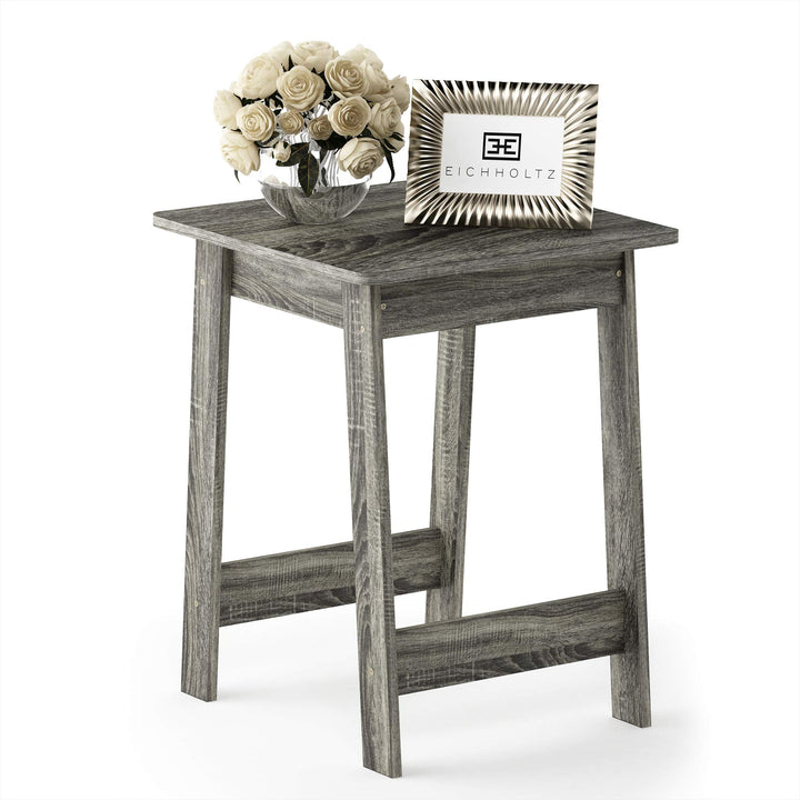 Furinno Beistelltisch, Holz, Französisches Eichengrau, 39.5 x 41.5 x 50.29 cm Französische Eiche Gra