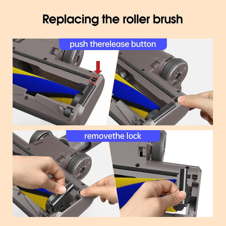 Bürste Kompatibel für Dyson V7 / V8 / V10 / V11 / V15 Staubsauger, Bodenbürste Zubehör Ersatzteil Tu