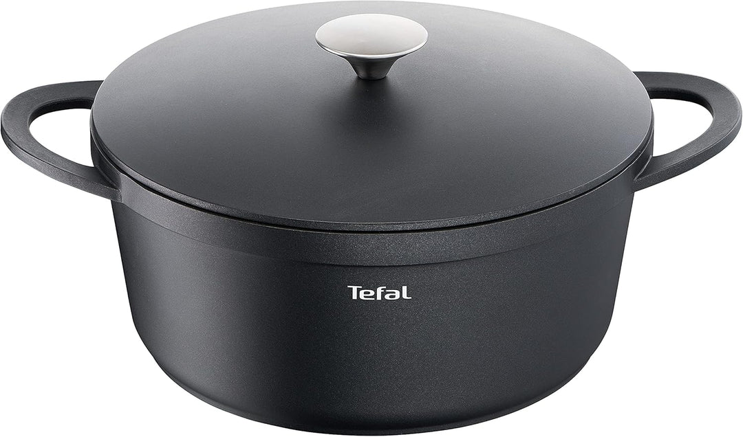 TEFAL TRATTORIA E21853 Schmortopf| Aluguss | Gussdeckel | Antihaft-Beschichtung| gute Wärmespeicheru