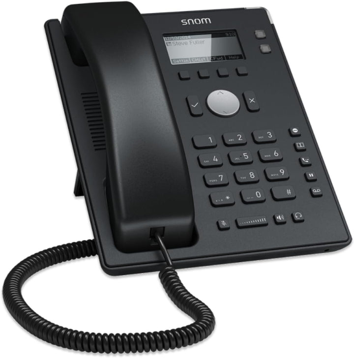 Snom D120 IP Telefon, SIP Tischtelefon, 2 SIP-Identitäten, PoE, Grafisches Display mit Hintergrundbe