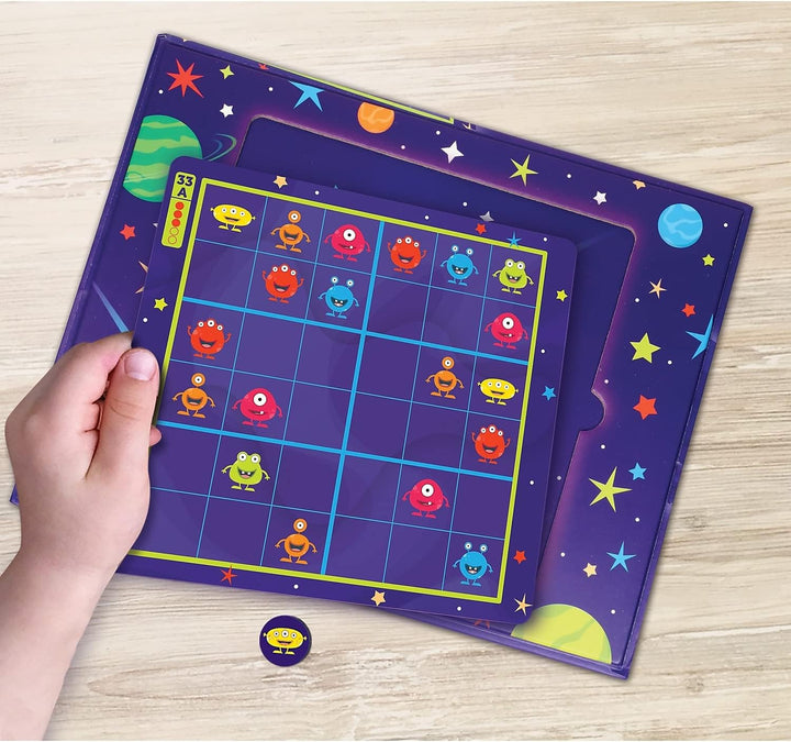 Learning Resources Magnetisches Weltraum-Sudoku, Rätselspiel, 72 Teile, ab 4 Jahren