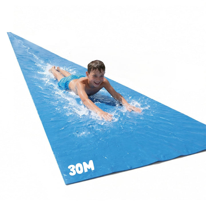 Offizielle dreifache riesige Wasserrutschmatte XXXXXL | 30 Meter Wasserrutsche | Premium Qualität |
