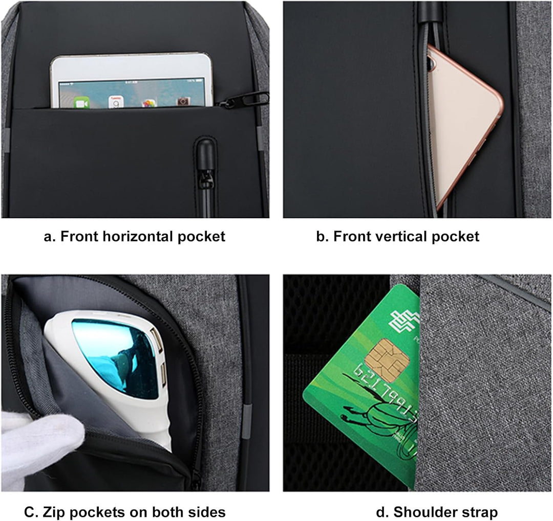 Pongnas Rucksack für 15,6-Zoll-Computer mit Wasserstoff. Rucksack für Schul-Laptop. Rucksack für Com