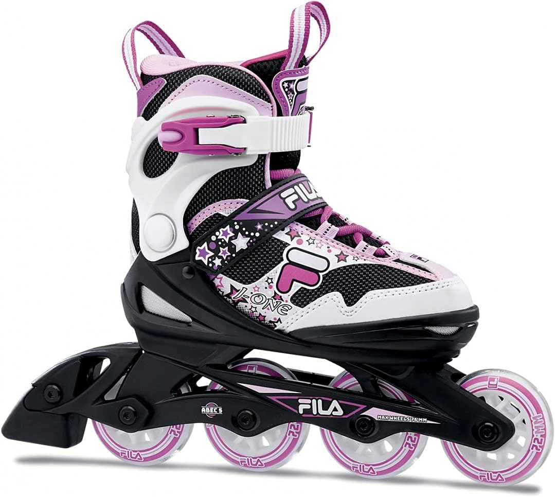 FILA Mädchen J-one Combo Girl 3 Set Inline Skate S (28-32) BK/WT/MAG, S (28-32) BK/WT/MAG