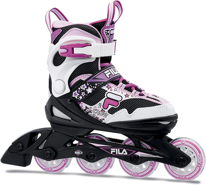 FILA Mädchen J-one Combo Girl 3 Set Inline Skate S (28-32) BK/WT/MAG, S (28-32) BK/WT/MAG