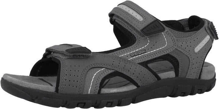 Geox Herren Uomo Sandal Strada D Sandalen, Stone Lt Grey, 46 EU