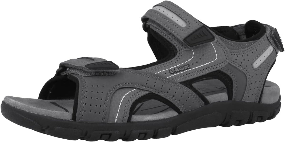 Geox Herren Uomo Sandal Strada D Sandalen, Stone Lt Grey, 46 EU