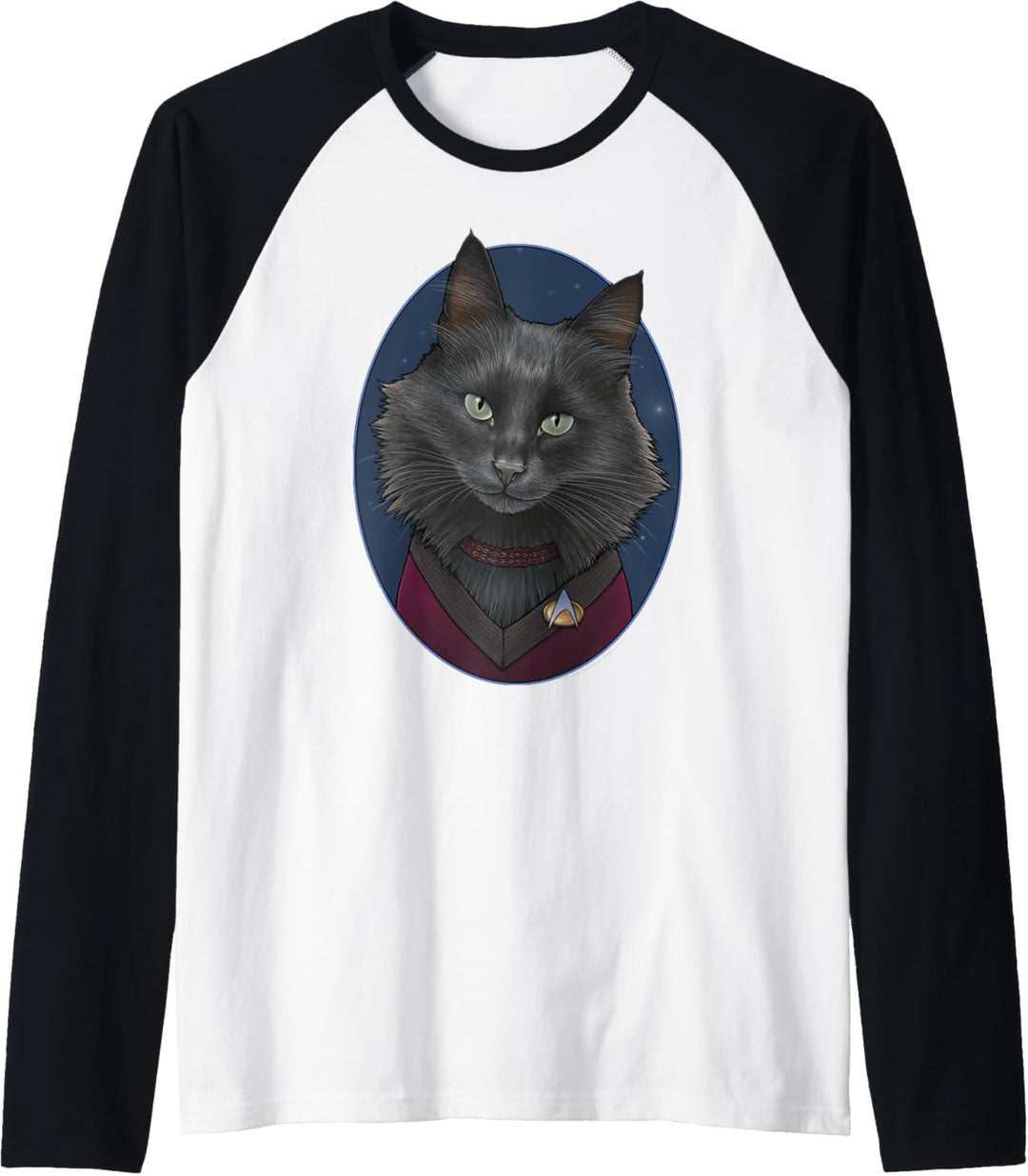 Star Trek: The Next Generation Deanna Troi Cat Portrait Raglan