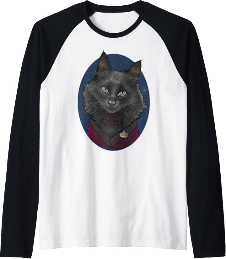 Star Trek: The Next Generation Deanna Troi Cat Portrait Raglan
