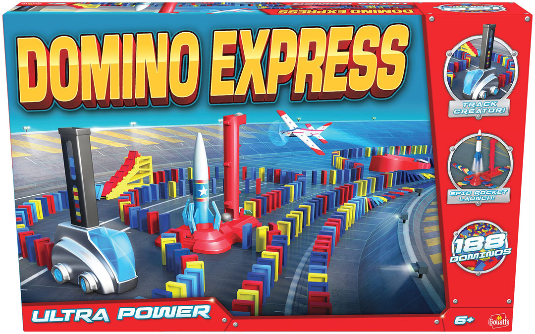 GOLIATH Domino Express Ultra Power Bauspiel ab 6 Jahren, für 1 oder mehr Spieler, fördert Einfallsre