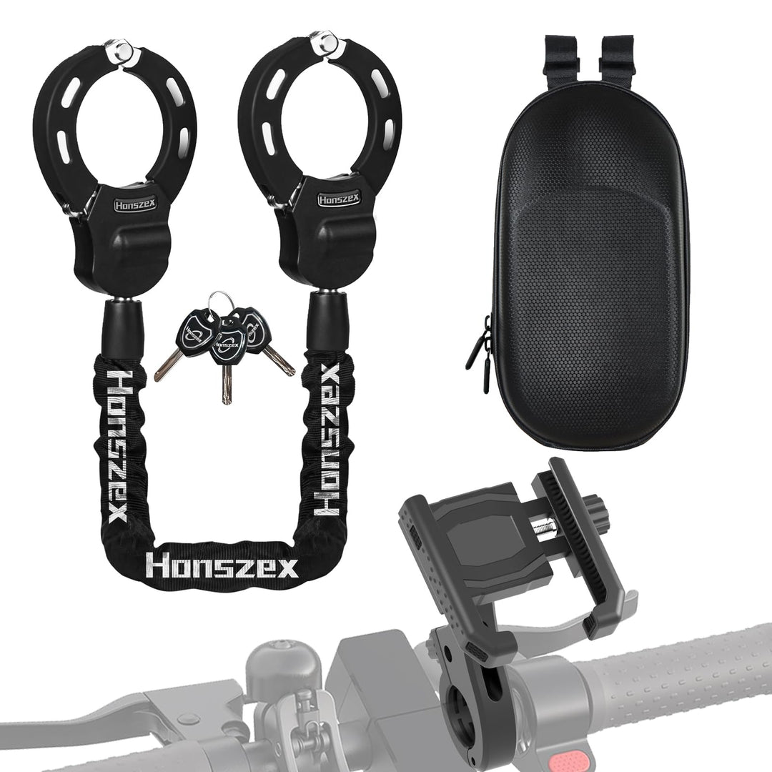 Honszex Schloss für E Scooter, E Scooter Schloss, Handschellenschloss mit Schlüssel, E Roller Schlos