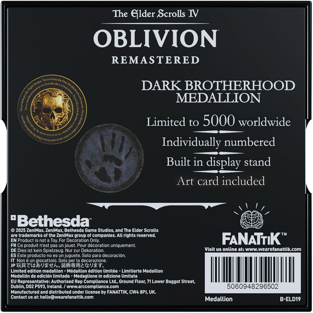 The Elder Scrolls IV: Oblivion - Limited Edition Medallion - Dark Brotherhood