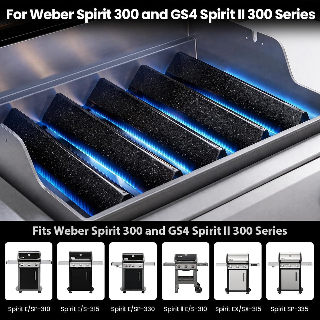 Utheer 7636 Flavorizer Bar für Weber Spirit 300, 5 Stück,emaillierter Stahl | Emaillierter Stahl, Er