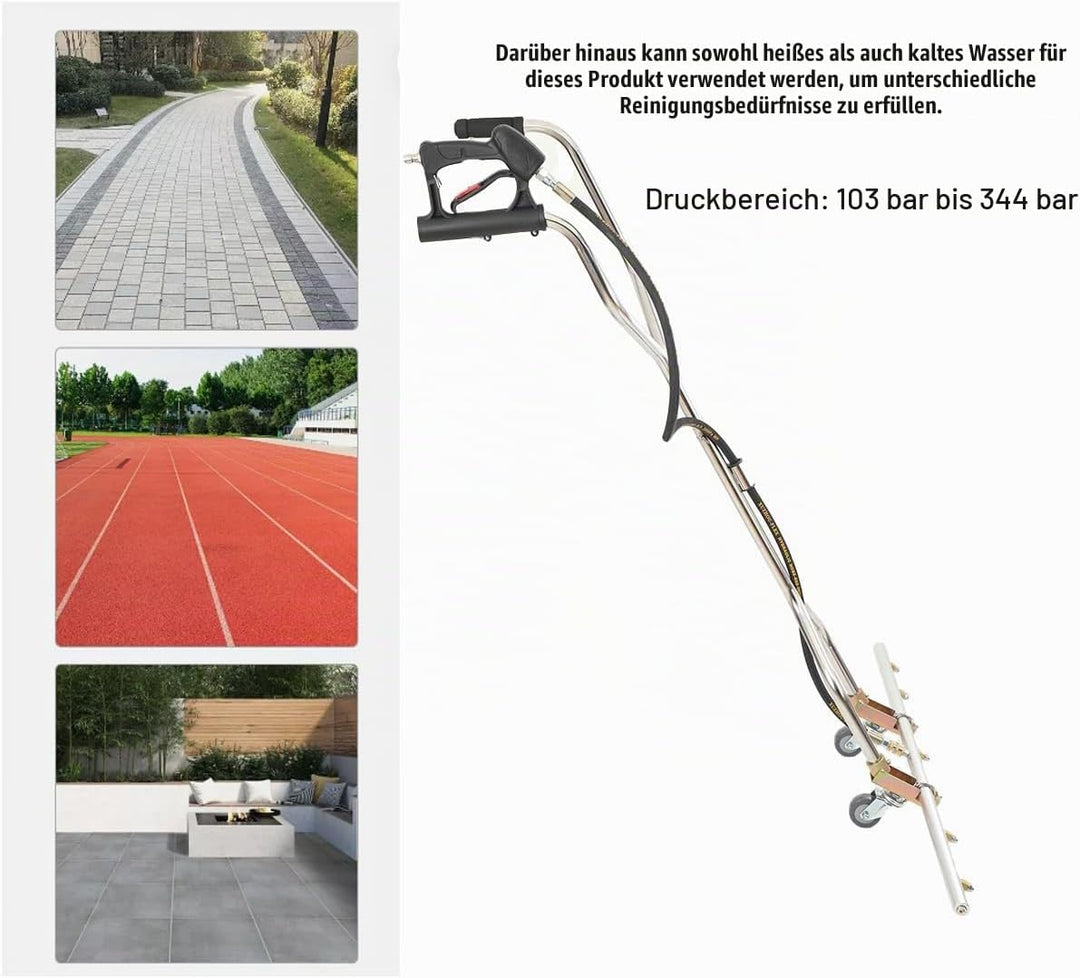 7 Düsen Wasserbesen für Hochdruckreiniger, 5000PSI Oberflächenreiniger Unterfahrwerkreiniger 100x160