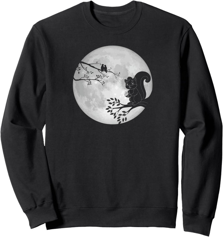 Eichhörnchen Vollmond Heil Reh Hunter Weidmannsheil Hunt Sweatshirt