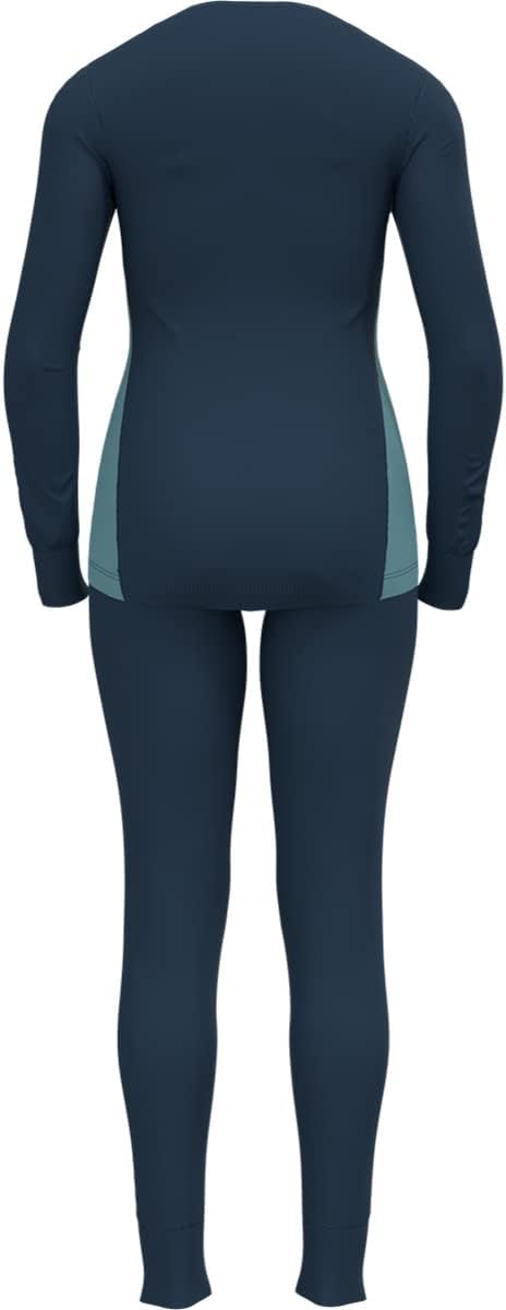 Odlo Damen Funktionsunterwäsche Set Active WARM ECO XS Blue Wing Teal - Reef Waters, XS Blue Wing Te