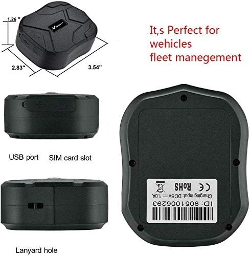 GPS Tracker Auto ohne ABO, 10000mAh GPS Tracker mit Starker Magnet, Langer Standby Echtzeit Position