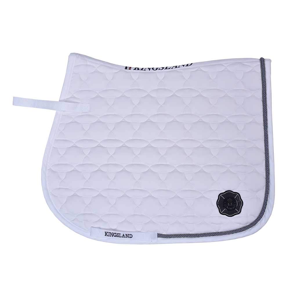 Kingsland Schabracke KLkenai Sattelunterlage mit Seidenkordel Form Dressur Weiss Dressur, Weiss Dres