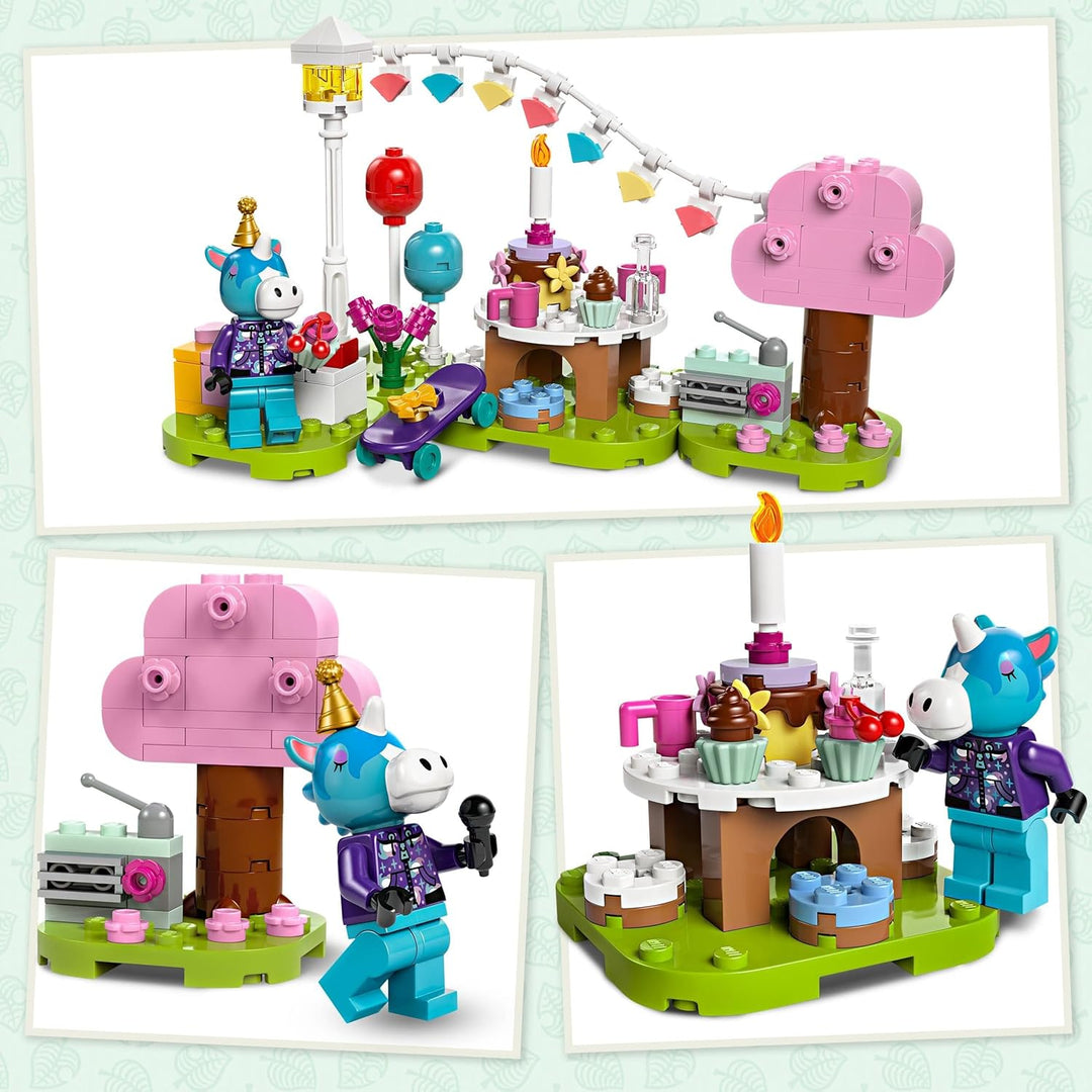 LEGO Animal Crossing Jimmys Geburtstagsparty, kreatives Spielzeug für Kinder, Tiere-Set mit Pferde-F