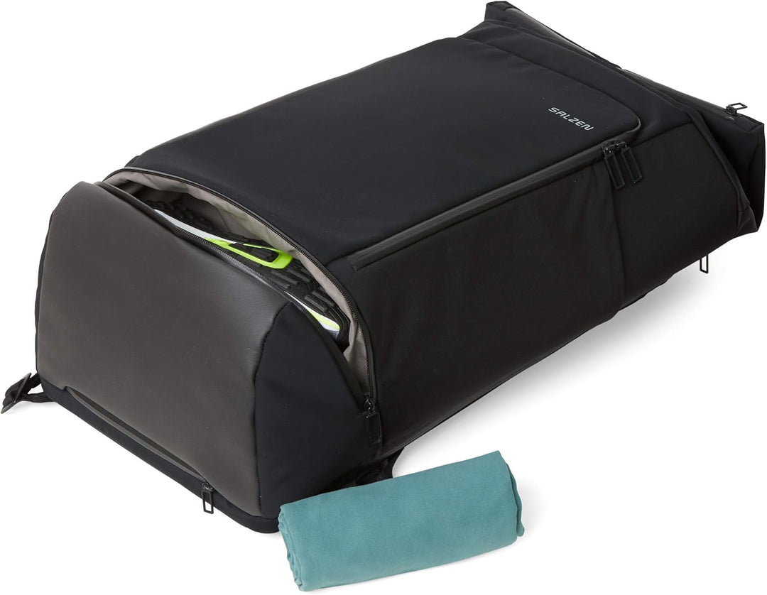 Salzen Unisex Triplete Rucksack Schwarz, Schwarz