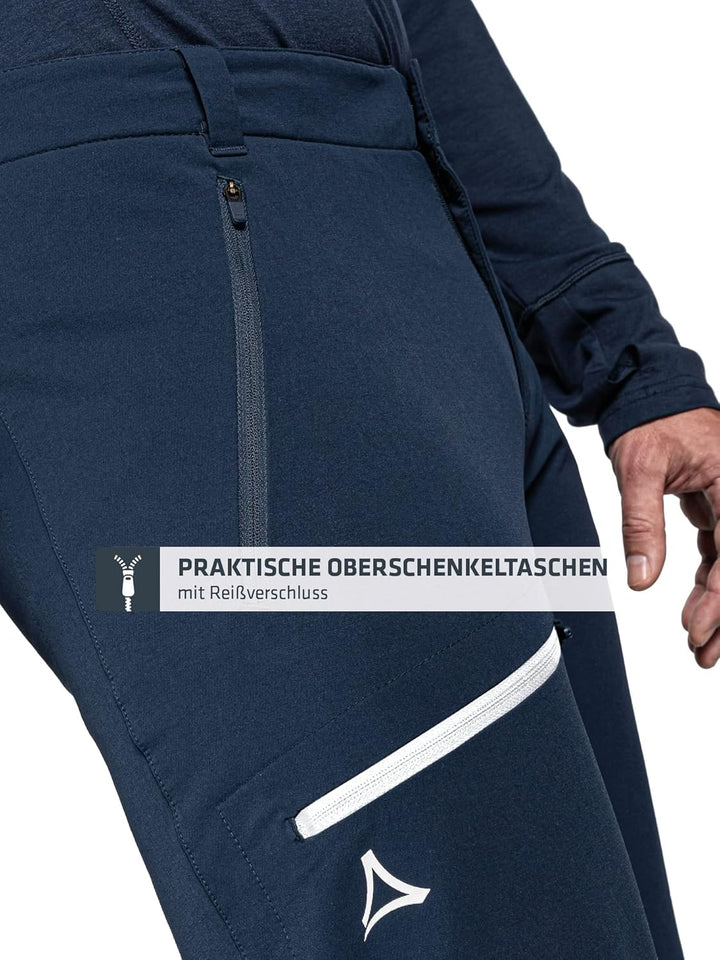 Schöffel Herren Pants Folkstone Warm M, warme Wanderhose mit 4 Wege-Stretch, wasserabweisende Thermo