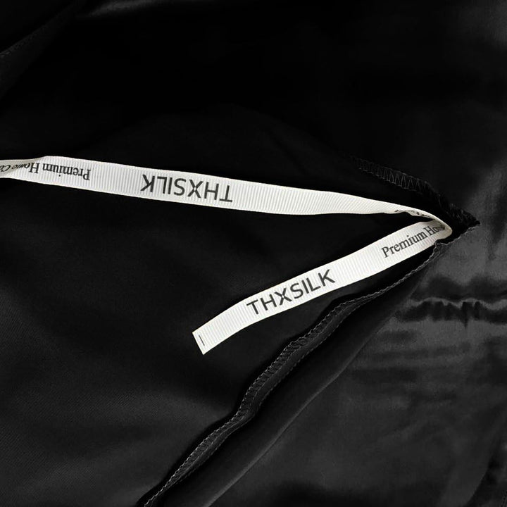 THXSILK Seidenbettwäsche Set 2 teilig, Bettbezug 155x 220 cm und 80 x 80 cm Kissenbezug, Hypoallerge