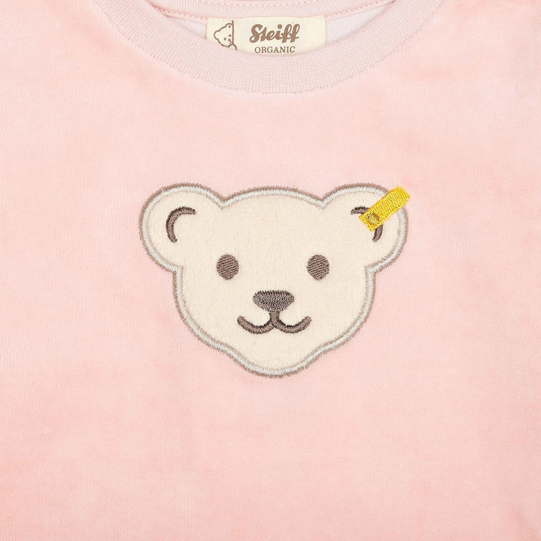 Steiff Unisex Baby Sweatshirt Ohne Kapuze Sweatshirt 50 Silver Pink, 50 Silver Pink