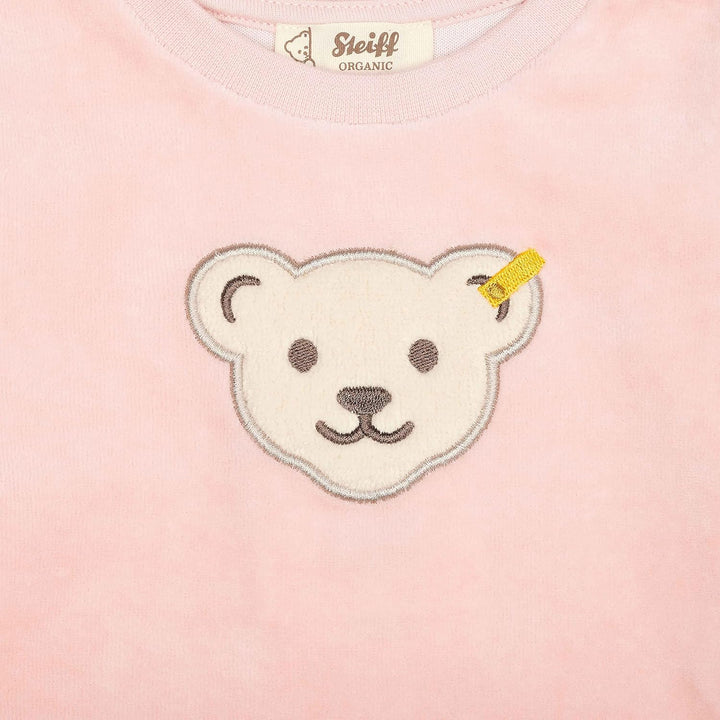 Steiff Unisex Baby Sweatshirt Ohne Kapuze Sweatshirt 80 Silver Pink, 80 Silver Pink