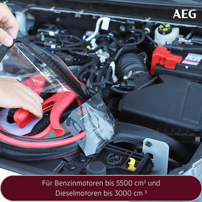 AEG Automotive 97204 Starthilfekabel SK 25 "Alu-Tec", für 12 Volt und 24 Volt, in Aufbewahrungstasch