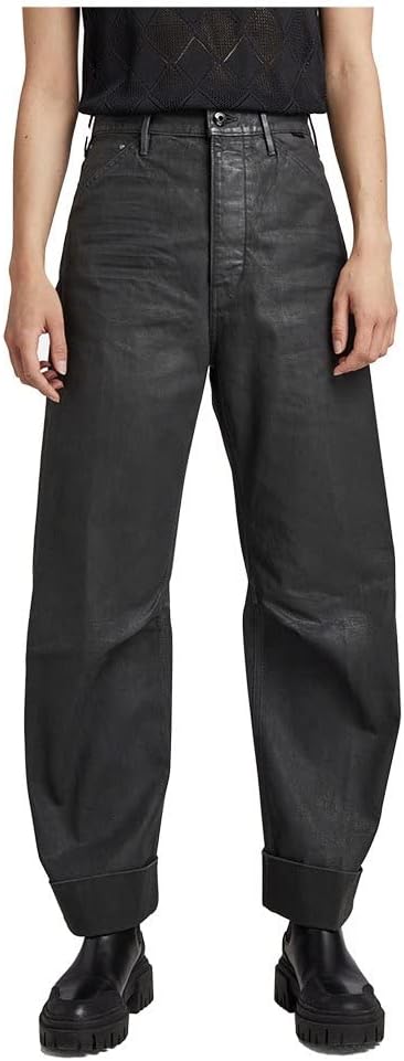G-STAR RAW Damen Eve 3D Wide Leg Jeans 25W / 32L Grau (Magma Cobler D20084-d189-d360), 25W / 32L Gra