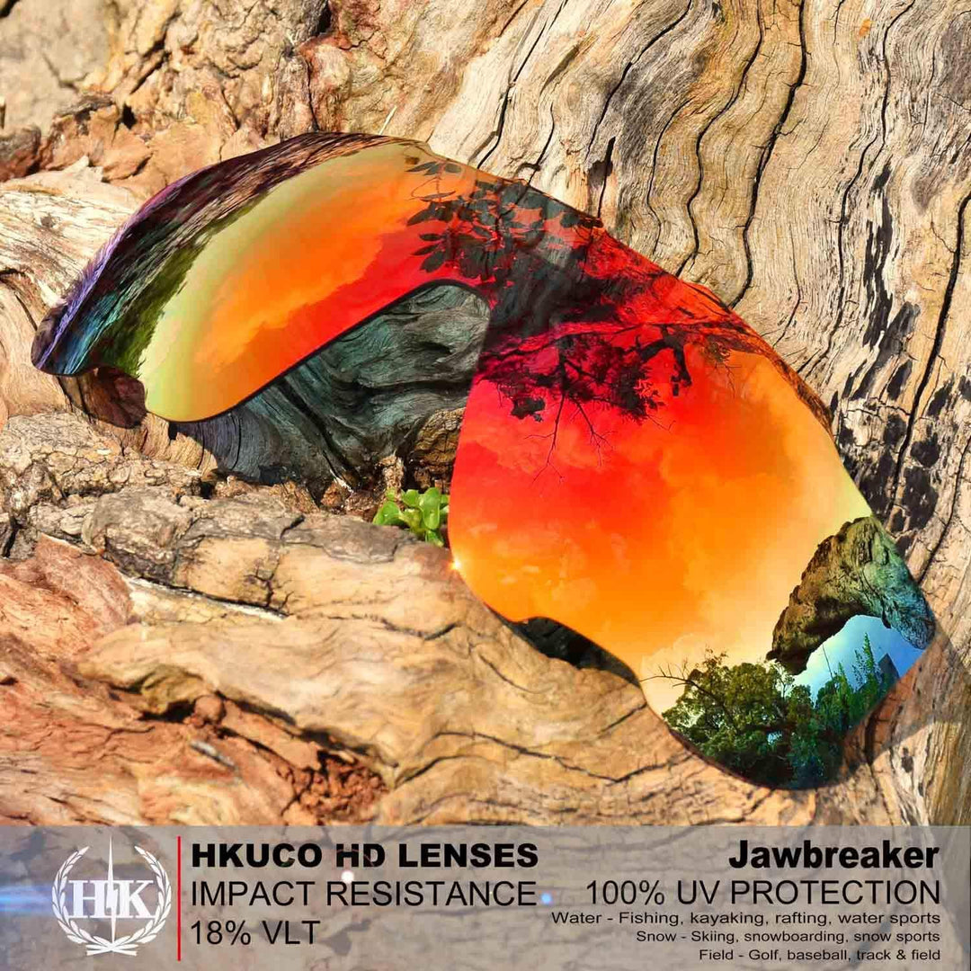 HKUCO Plus Mens Replacement Lenses For Oakley Jawbreaker - 3 pair